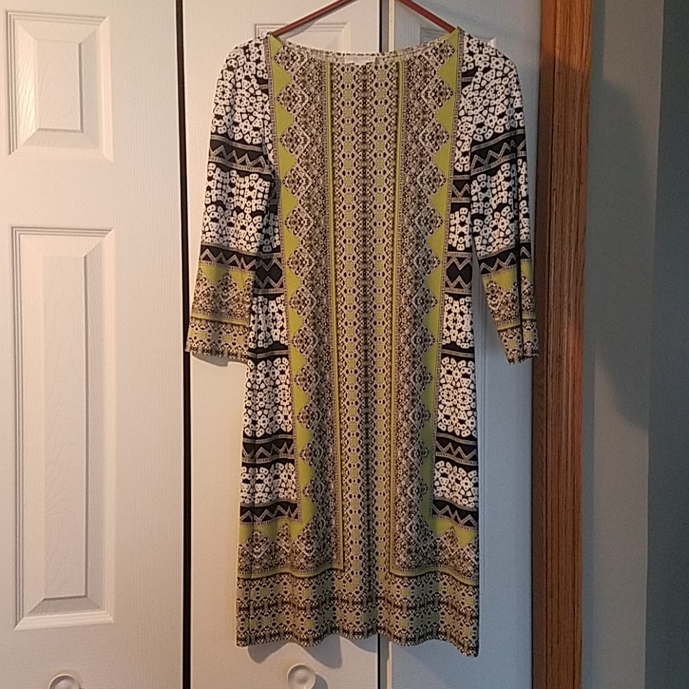 London Times size 4 multi color dress